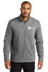 Men's Full Zip Network Fleece Jacket with 3" CVTC Embroidered Logo